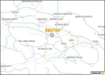 map of Abū Yām