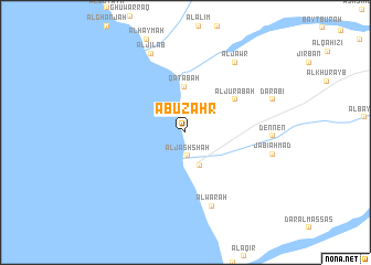 map of Abū Zahr