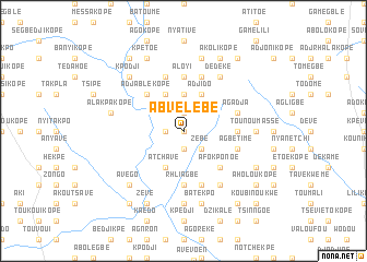 map of Abvélébé