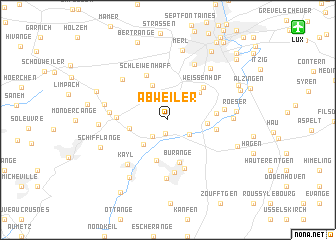 map of Abweiler