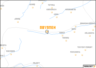 map of Ābyāneh