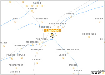 map of Abyāzan