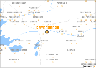 map of Åbyggändan