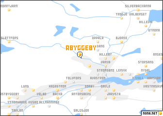 map of Åbyggeby