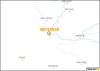 map of Abyshevo