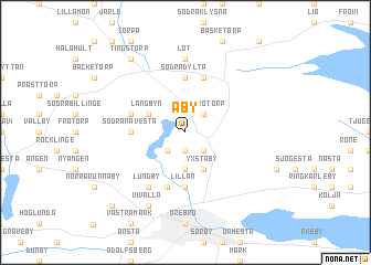 map of Åby