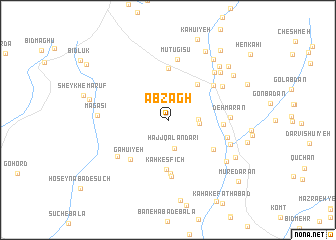 map of Ābzāgh