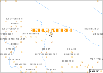 map of Āb Zahleh-ye Anārakī