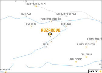 map of Abzakovo