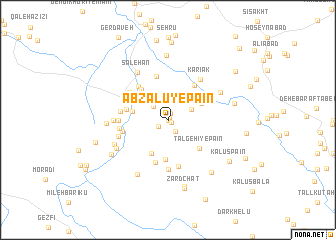 map of Āb Zālū-ye Pāʼīn