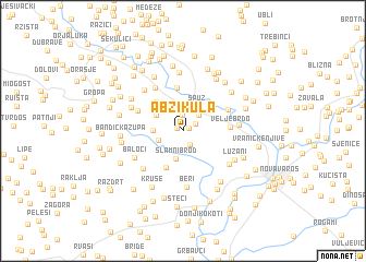 map of Abzi-Kula