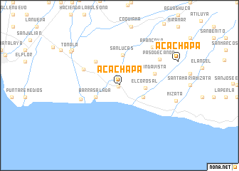 map of Acachapa