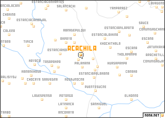 map of Acachila
