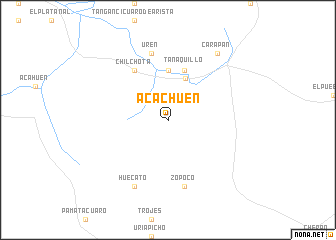 map of Acachuén