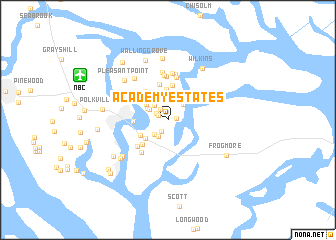 map of Academy Estates