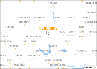 map of Acadjamé