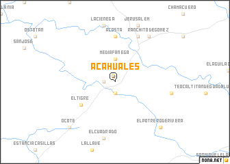 map of Acahuales