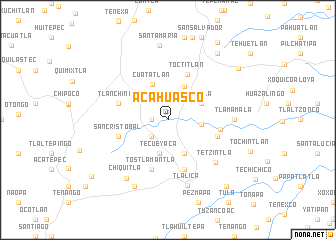 map of Acahuasco