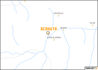 map of Acahuta