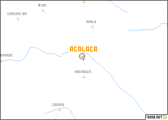 map of Acalaca