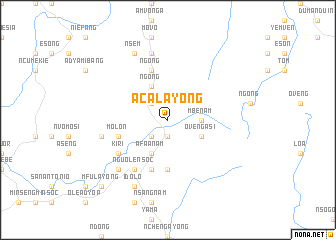 map of Acalayong
