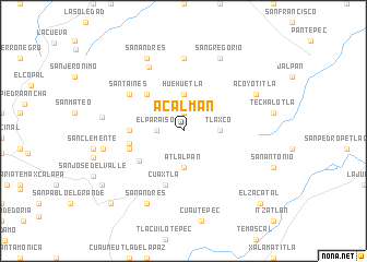 map of Acalmán