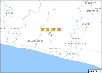 map of Acalpican