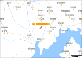 map of Acamanumu