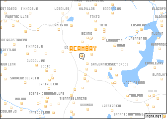 map of Acambay