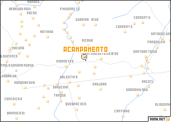 map of Acampamento