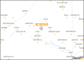 map of Acansip