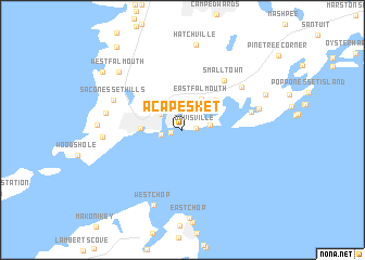 map of Acapesket