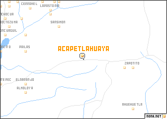 map of Acapetlahuaya