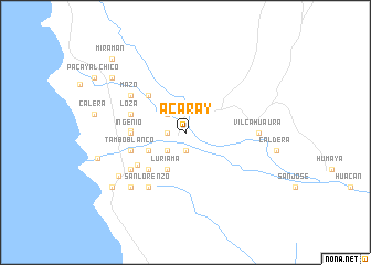 map of Acaray