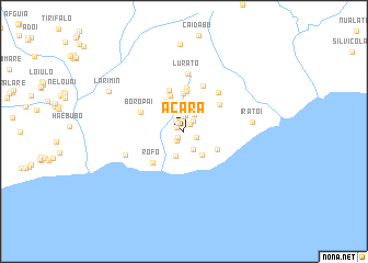 map of Acara