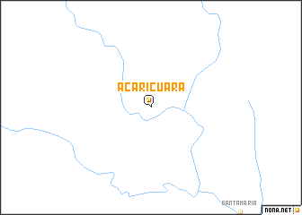 map of Acaricuará