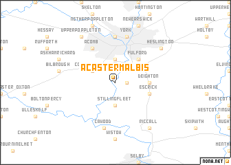 map of Acaster Malbis