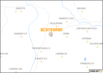 map of Acatempan