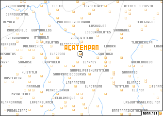 map of Acatempan