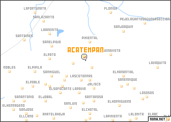map of Acatempan