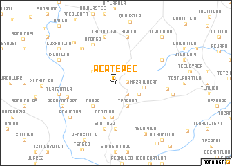 map of Acatepec