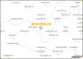 map of Acatepulco