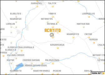 map of Acatito