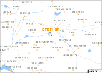 map of Acatlán