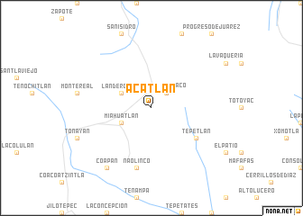 map of Acatlán