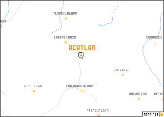 map of Acatlán