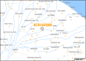 map of Əcǝxuroba