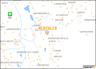 map of Acazulco