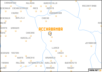 map of Acchabamba