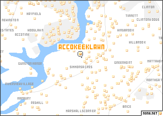 map of Accokeek Lawn